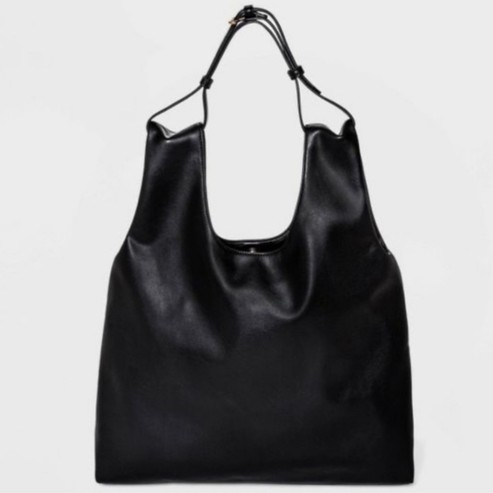 A New Day - Faux Leather Purse -Black